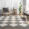 Nuloom Gianna Contemporary Geometric Checker Tile Area Rug 5ft CFDR12A-R505 - alternate 4